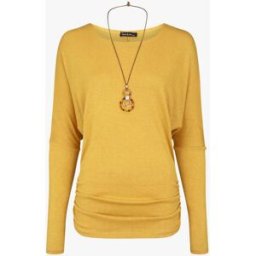 stand-prive.com Pull fin uni froncé - Moutarde moutarde 36/38 female
