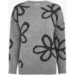 stand-prive.com Pull droit à imprimé floral - Gris gris 36/38 female