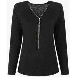 stand-prive.com Pull fin uni à col zippé - Noir noir 36 female
