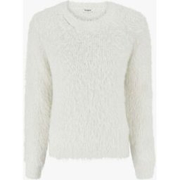 stand-prive.com Pull uni duveteux à détail irisé - Écru ecru 36/38 female