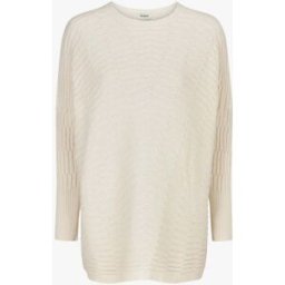 stand-prive.com Pull uni à manches longues chauves-souris - Blanc blanc 36/38 female
