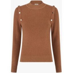 stand-prive.com Pull uni à boutons décoratifs - Camel camel 36/38 female