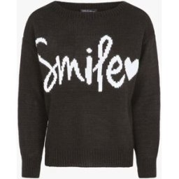 stand-prive.com Pull à message et motif coeur - Noir noir 36/38 female