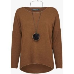 stand-prive.com Pull oversize à liserés irisés avec sautoir - Marron marron 36 female