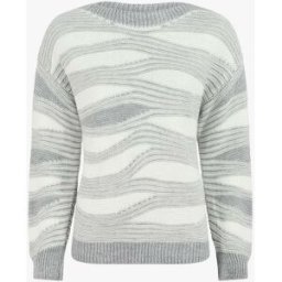 stand-prive.com Pull coupe droite imprimé graphique - Gris gris 36/38 female
