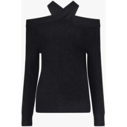 stand-prive.com Pull uni à épaule ajourée - Noir noir 36/38 female