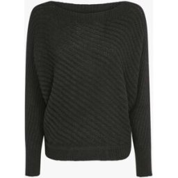 stand-prive.com Pull col bateau en maille striée - Noir noir 36/38 female