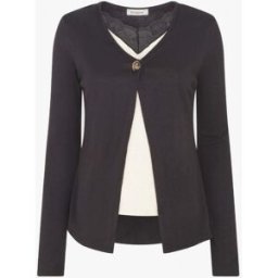 stand-prive.com Pull fin trompe-l'oeil uni - Noir noir 36 female