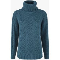 stand-prive.com Pull uni en maille à col roulé - Bleu canard bleu-canard 36/38 female
