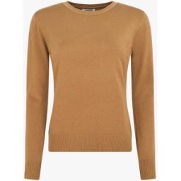 stand-prive.com Pull fin uni à col rond - Camel camel 40/42 female