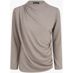 stand-prive.com Pull droit uni effet drapé - Gris taupe gris-taupe 36 female