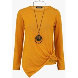 stand-prive.com Pull fin uni à bas asymétrique - Jaune moutarde jaune-moutarde 36 female