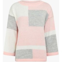 stand-prive.com Pull color bloc en maille - Rose rose 36/38 female