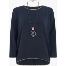 stand-prive.com Pull uni à manches longues chauves-souris - Marine marine 36 female