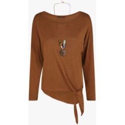 stand-prive.com Pull fin uni à nouer - Camel camel 36/38 female