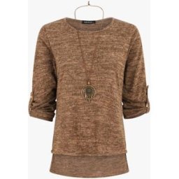 stand-prive.com Pull à base asymétrique et manches retroussables - Camel camel 36 female