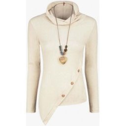 stand-prive.com Pull fin asymétrique à col roulé - Beige beige 36/38 female