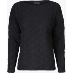 stand-prive.com Pull uni en maille et col bateau - Noir noir 36/38 female