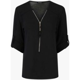 stand-prive.com Pull fin à col V zippé - Noir noir 36 female