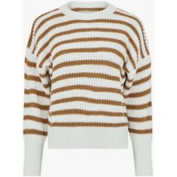 stand-prive.com Pull droit à rayures - Beige beige 36/38 female