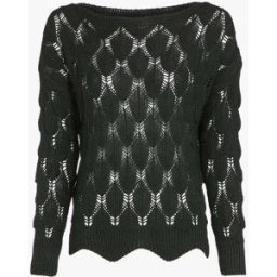 stand-prive.com Pull oversize en maille crochet - Noir noir 36/38 female