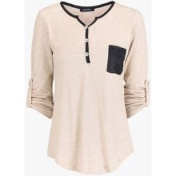 stand-prive.com Pull à col tunisien et manches rabattables - Beige beige 36 female