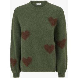 stand-prive.com Pull en laine mélangée à motif coeur - Kaki kaki 36/38 female