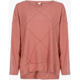 stand-prive.com Pull oversize à losanges en relief - Rose rose 36/38 female