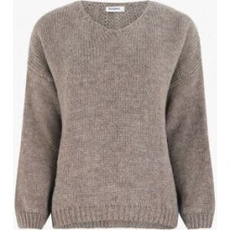 stand-prive.com Pull ample irisé à col V - Taupe taupe 36/38 female