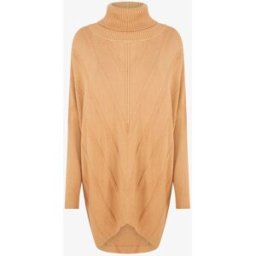 stand-prive.com Pull long uni à col roulé - Camel camel 36/38 female