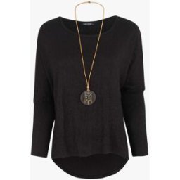 stand-prive.com Pull chauve-souris à bas asymétrique - Noir noir 36 female