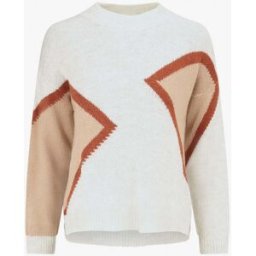 stand-prive.com Pull imprimé géométrique et col rond - Beige beige 36/38 female