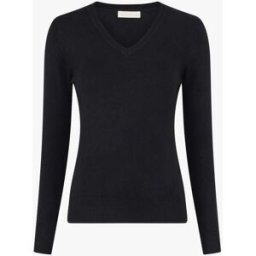 stand-prive.com Pull en laine mélangée à col V - Noir noir 36/38 female