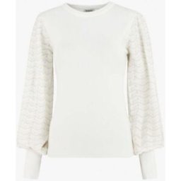 stand-prive.com Pull à manches longues à motif zigzag irisé - Blanc blanc 36/38 female