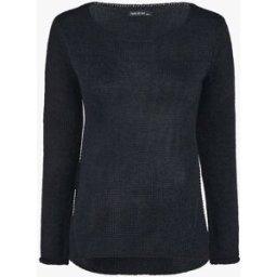 stand-prive.com Pull droit uni col bateau - Marine marine 36/38 female