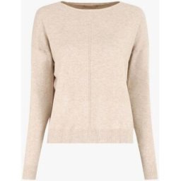 stand-prive.com Pull fin uni classique - Beige beige T.U female
