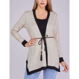 stand-prive.com Pull trompe l'oeil style gilet asymétrique - Beige beige 36 female