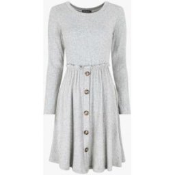 stand-prive.com Robe pull longue unie - Gris clair gris-clair 36 female