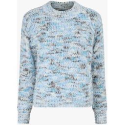 stand-prive.com Pull duveteux à motif effet écailles - Bleu bleu 36/38 female