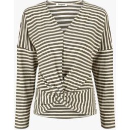 stand-prive.com Pull dolman rayé et torsadé - Kaki kaki 36 female
