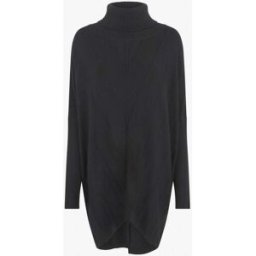 stand-prive.com Pull long uni à col roulé - Noir noir 36/38 female