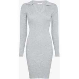 stand-prive.com Robe pull moulante à col à pied - Gris clair gris-clair T.U female