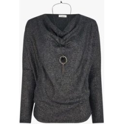 stand-prive.com Pull fin rayé à col bénitier - Noir noir 36 female