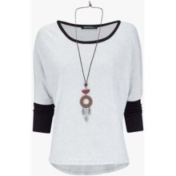 stand-prive.com Pull dolman oversize avec sautoir - Gris clair gris-clair 36 female