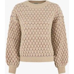 stand-prive.com Pull irisé en maille effet écailles - Beige beige 36/38 female