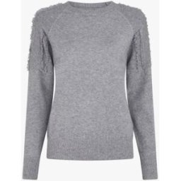 stand-prive.com Pull uni à détail effiloché - Gris gris T.U female