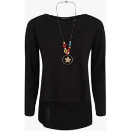 stand-prive.com Pull uni à bas asymétrique - Noir noir 36/38 female