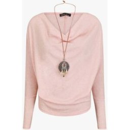 stand-prive.com Pull fin ample col bénitier - Rose rose 36/38 female