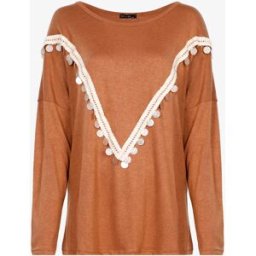 stand-prive.com Pull oversize à gros sequins pailletés - Camel camel 36/38 female