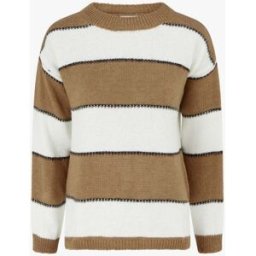 stand-prive.com Pull à rayures tricolore en mohair mélangé - Camel camel 36/38 female